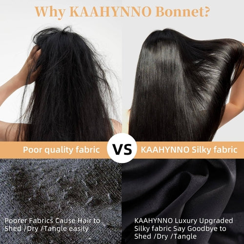 Silk Bonnet, Satin Hair Bonnet For Sleeping For Wavy Curly Natural