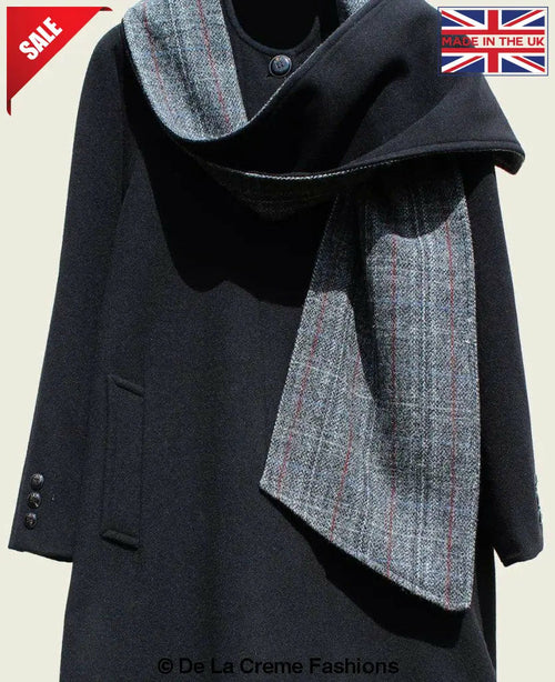 SCARPIA - Wool & Cashmere Overcoat With Scarf Detail